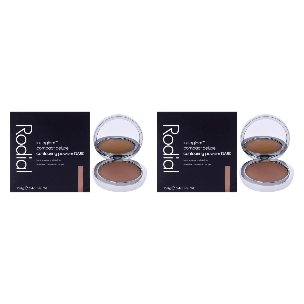 Instaglam Compact Deluxe Contouring Powder - 04 Dark - Pack of 2 Rodial 0.37 oz